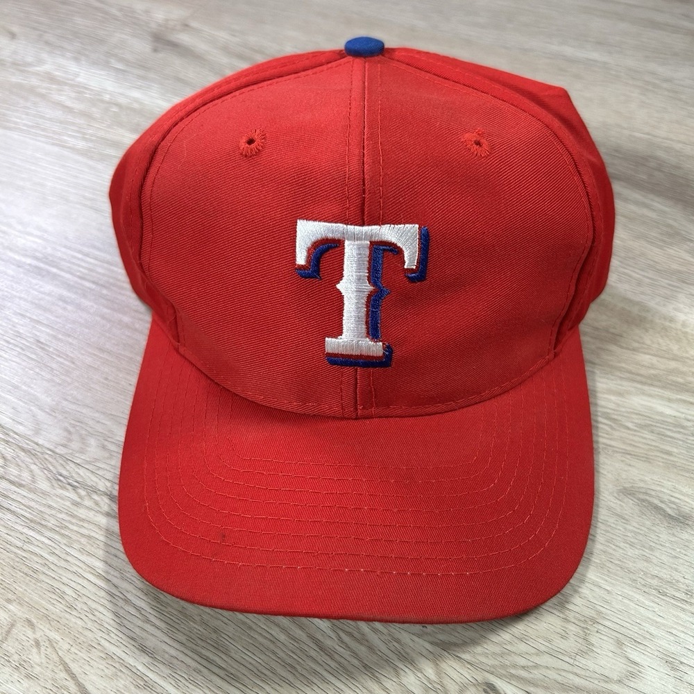 VTG Texas Rangers Snapback Hat MLB‎ Baseball Red Twins Enterprise Cap